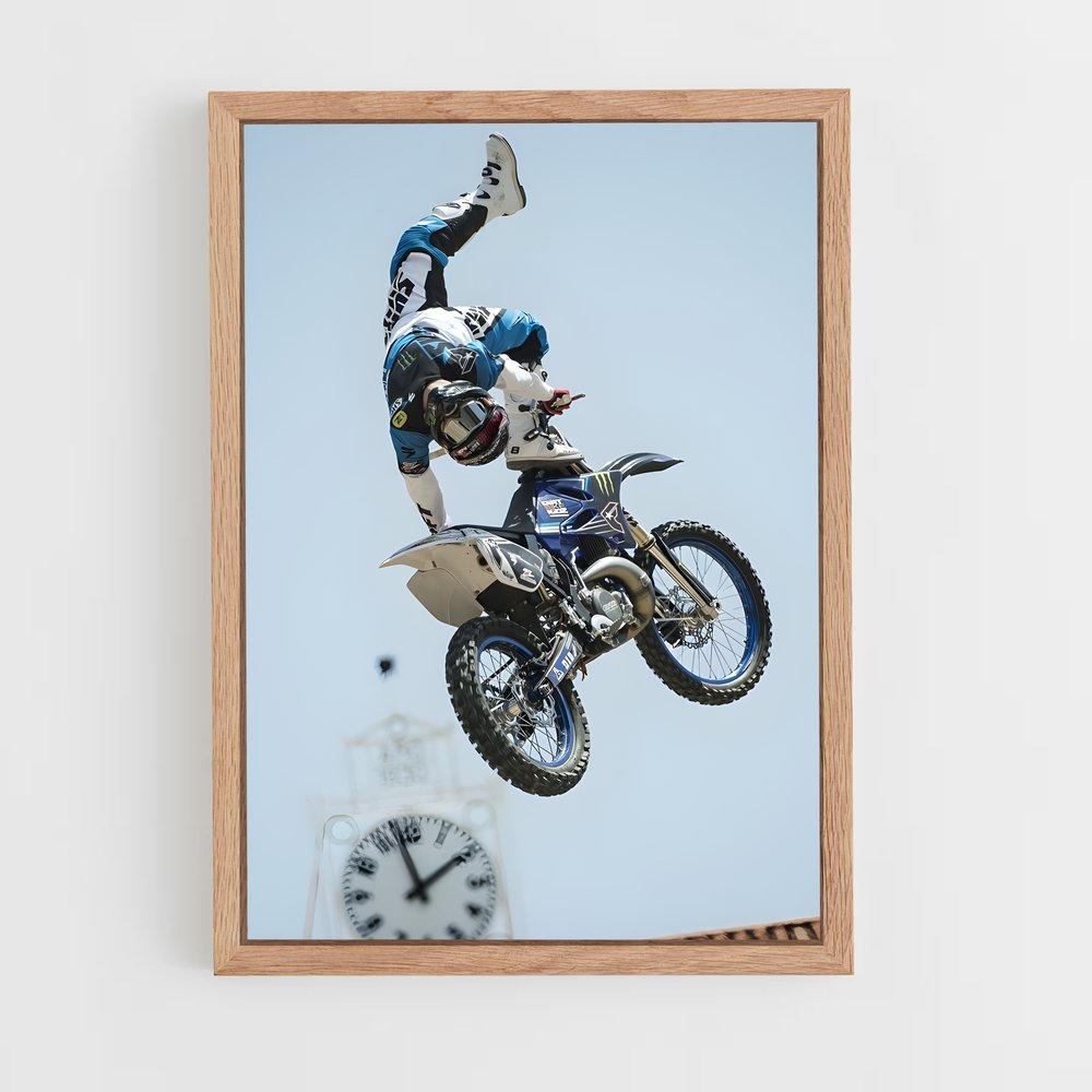 Poster Moto Volante – affiche Motocross freestyle (vue 4)